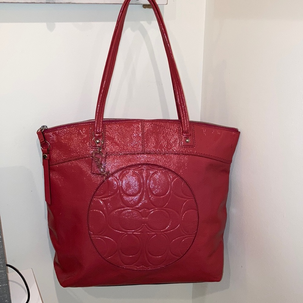 Coach Laura Salmon colored Large Tote/Shoulder bag